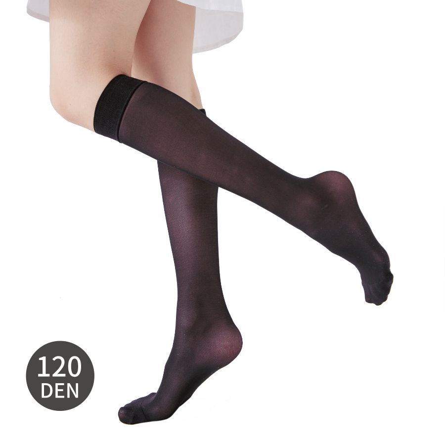 Mild Compression Knee High Stockings, 120D