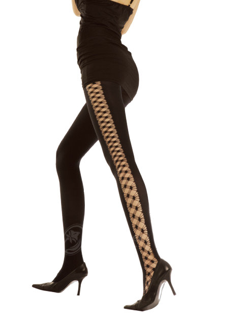 Full Support Pantyhose with Hollow Weaving in the Two Sides