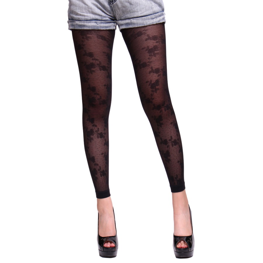 Fashionable Legging- Rose Pattern