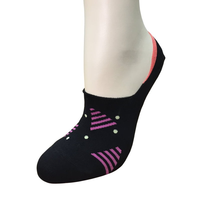 Anti-Odor & Bacterial Triangles Footie Socks (Deep High cut)