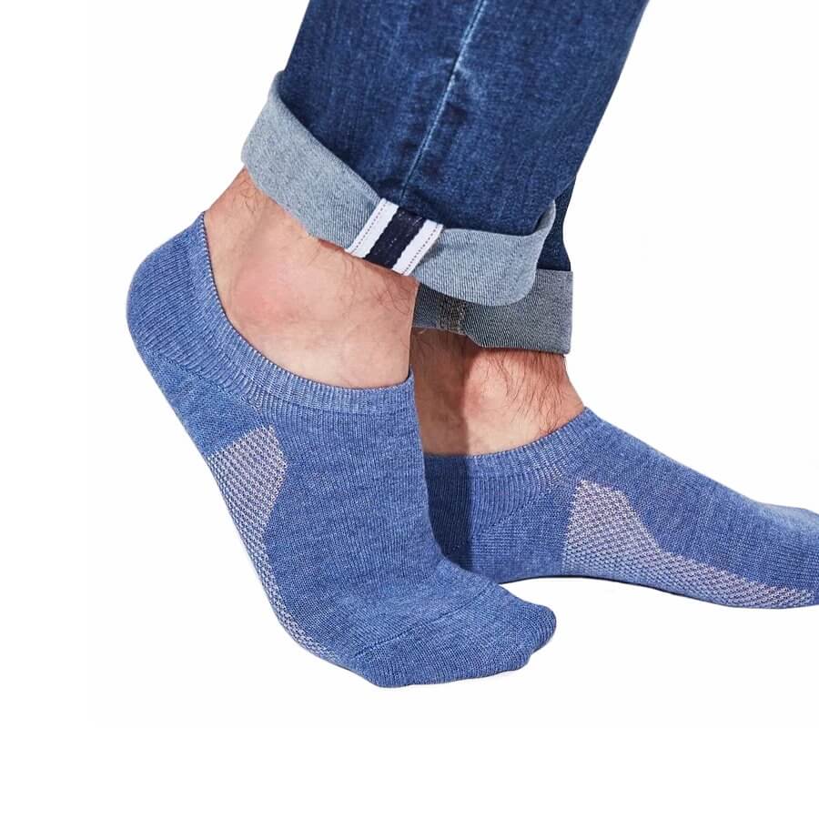 Anti-Odor & Bacterial No Show Casual Socks-L