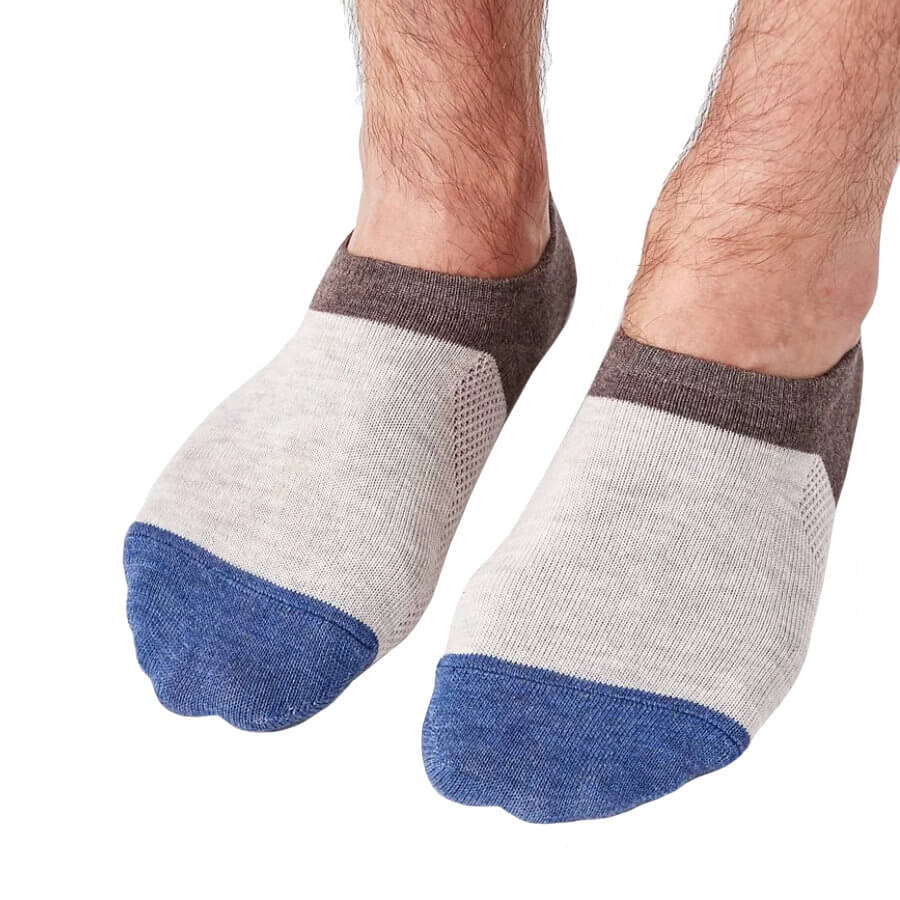 Anti-Odor & Bacterial No Show Casual Colorful Socks-L