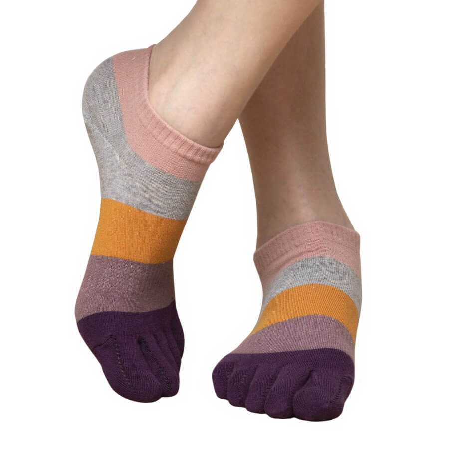 Anti-Odor & Bacterial Toe Socks - Stripe