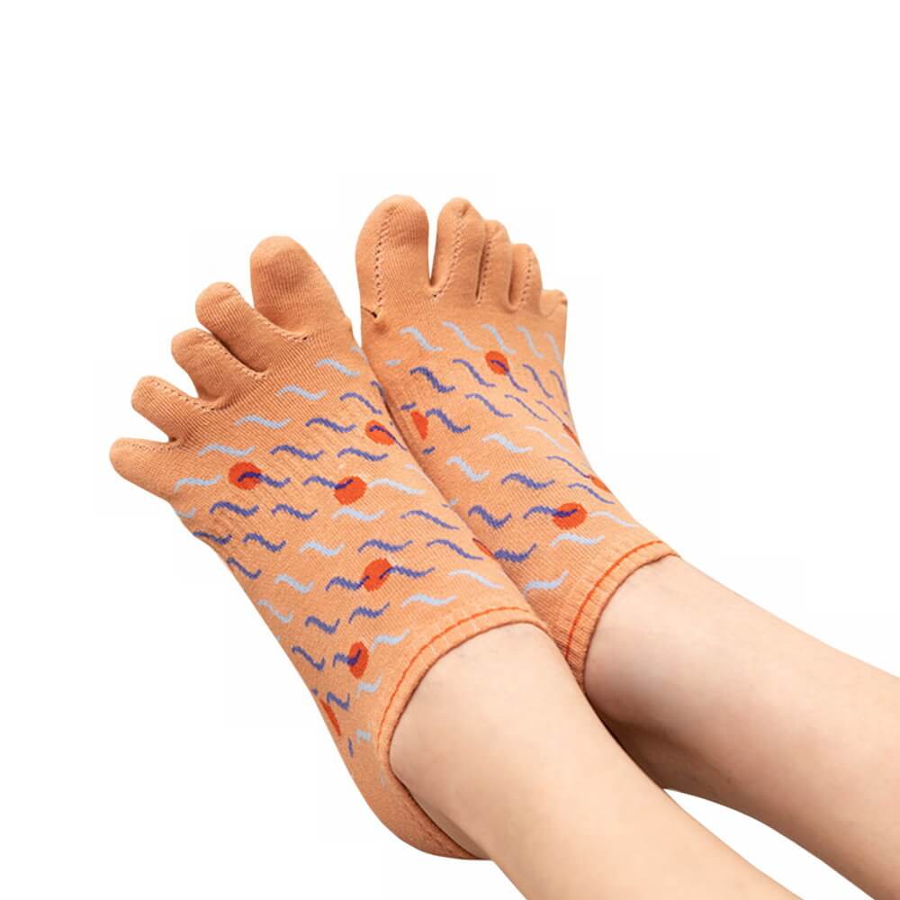 Anti-Odor & Bacterial Toe Socks- Seaweed