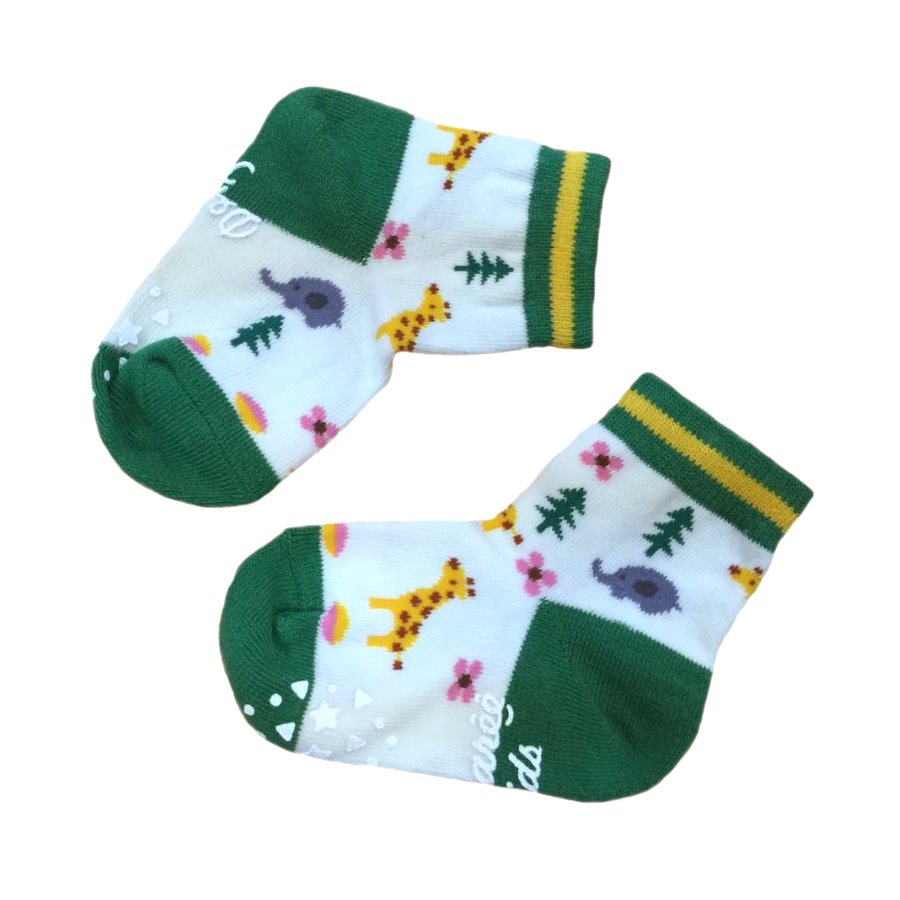 Kids Right Angle Ankle Socks (Anti-Slip, Animal Pattern)