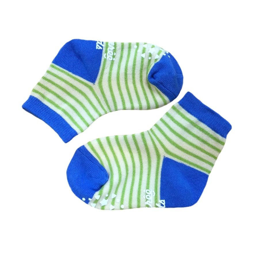 Kids Right Angle Ankle Socks (Anti-Slip, Striped Pattern)