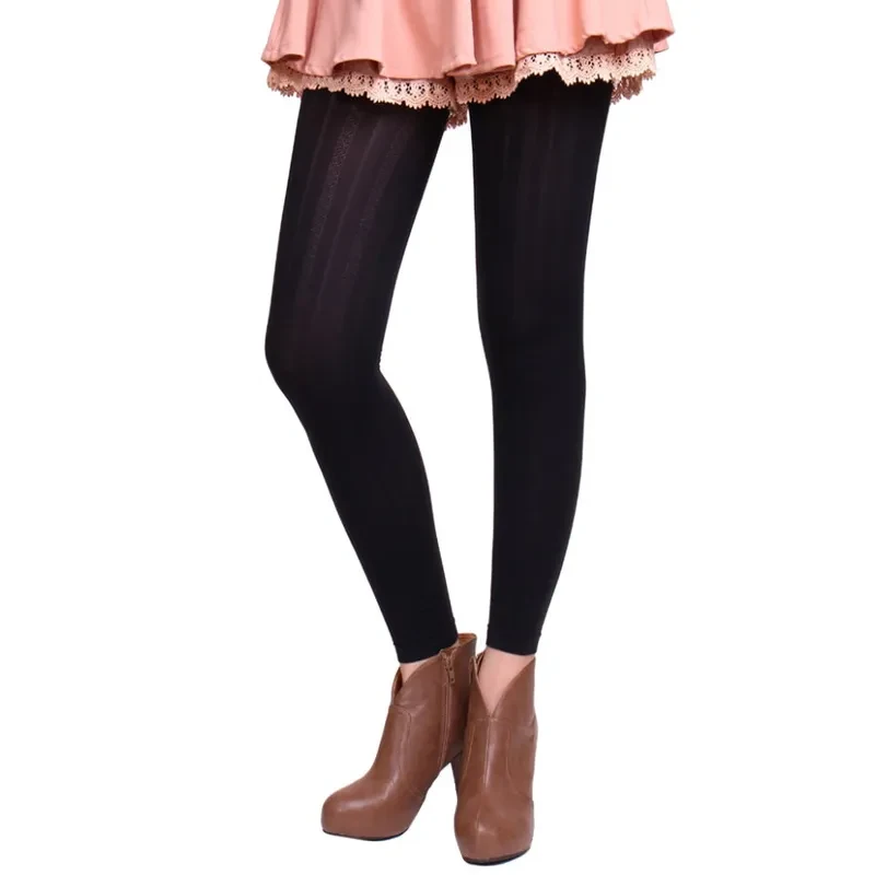 時尚內搭褲－羅紋圖案