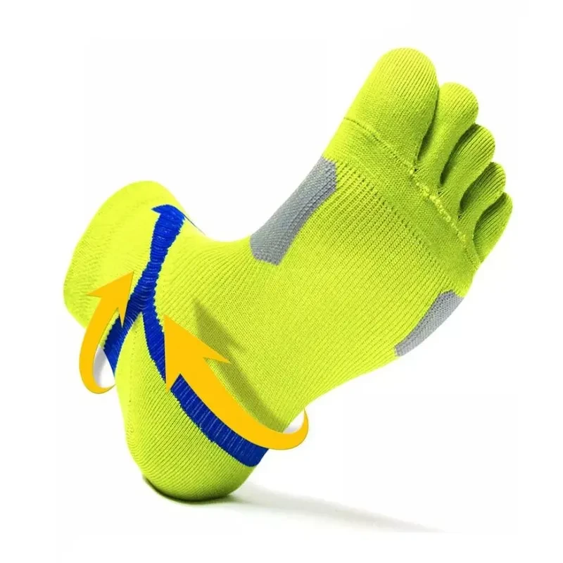 Calcetines deportivos con dedos separados para hombre, protección del metatarso