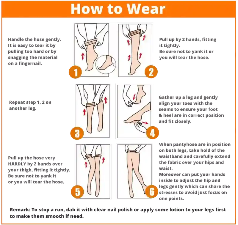 how to wear pantyhose by shan jung